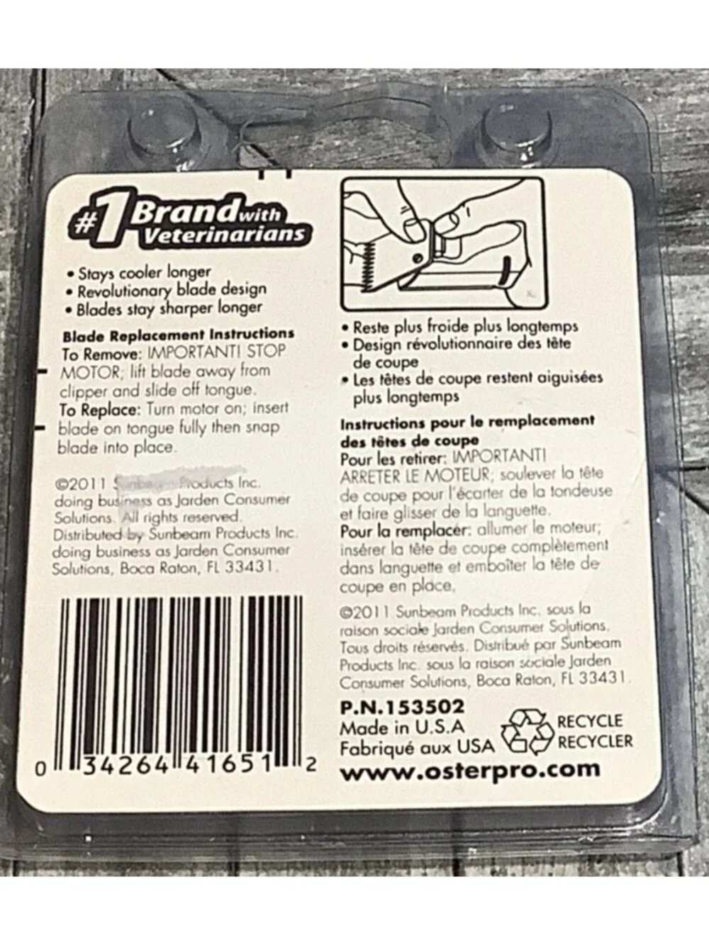 Oster Cryogen-X Size 40 A5 Professional Clipper Blade 1/100
